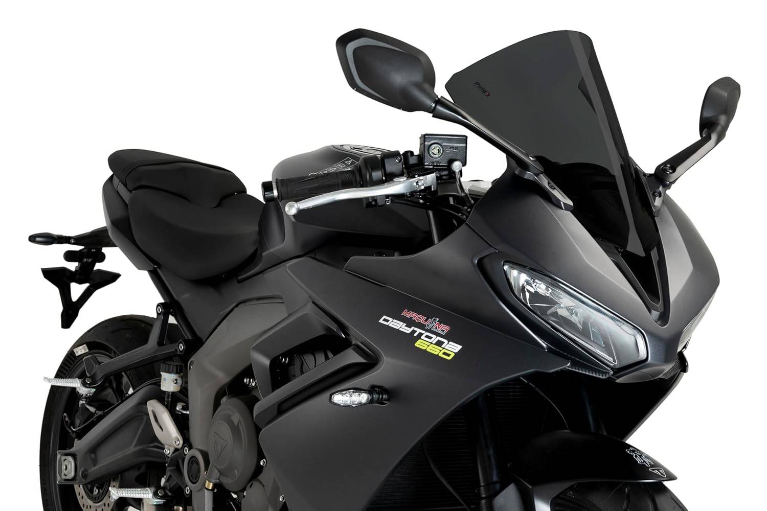 Bolha Puig R-Racer para Triumph Daytona 660 (2024-2025): Proteção Aerodinâmica Superior