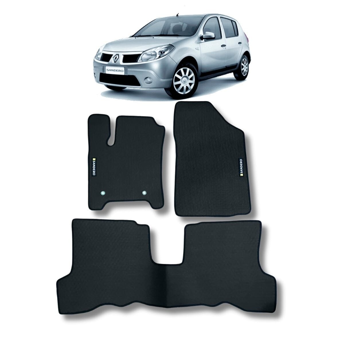 Tapete Borracha Sandero 2008-2014 Traseiro Inteiriço: Proteção e Estilo para Seu Carro