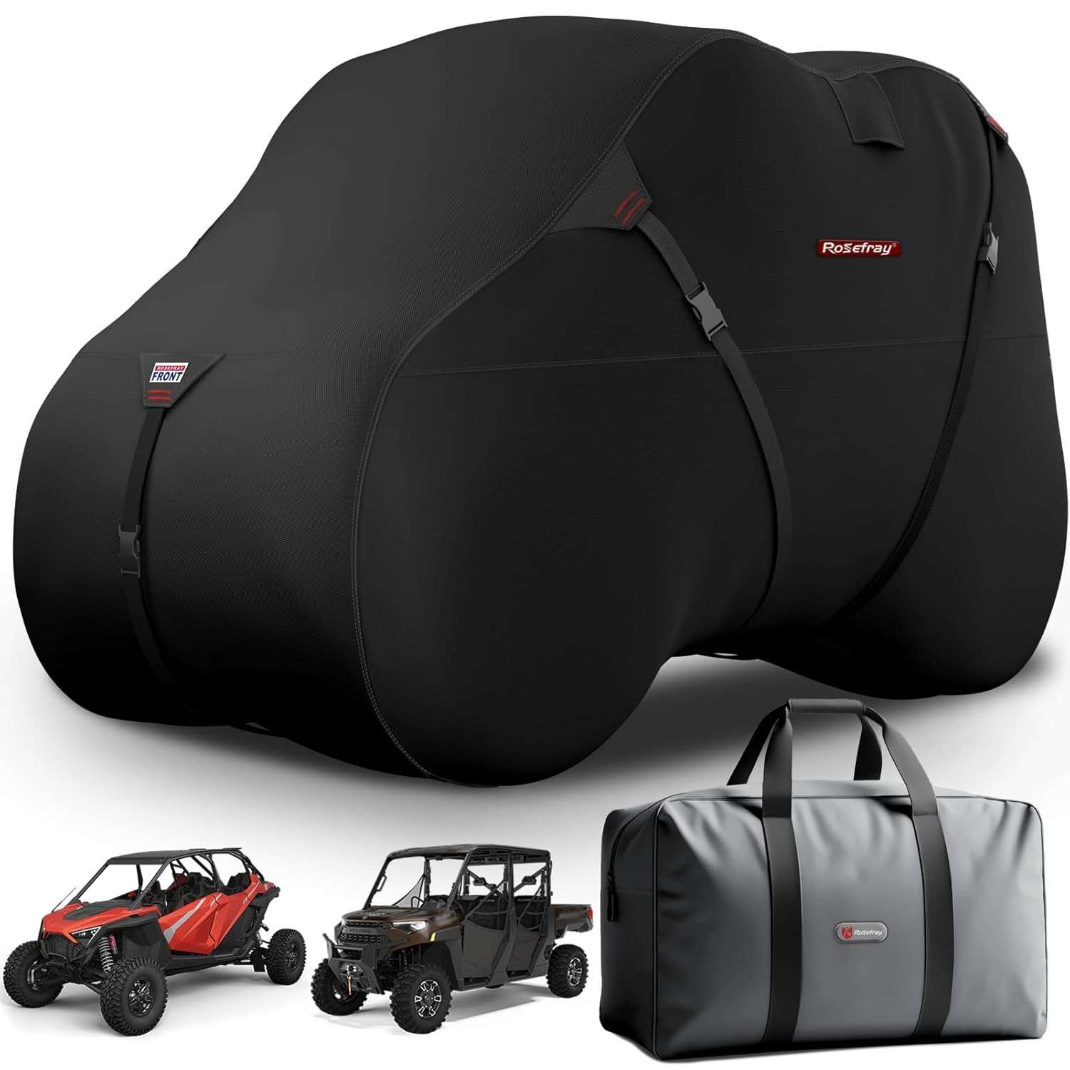 Capa UTV Rosefray 420D Impermeável: Proteção Total para Polaris, Can-Am e Mais!