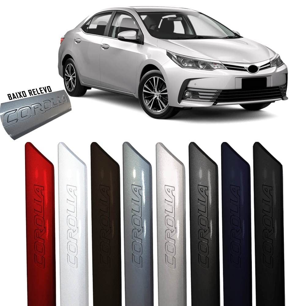 Jogo Friso Lateral Pintado Corolla (Cinza Celestial) - Design Esportivo e Proteção