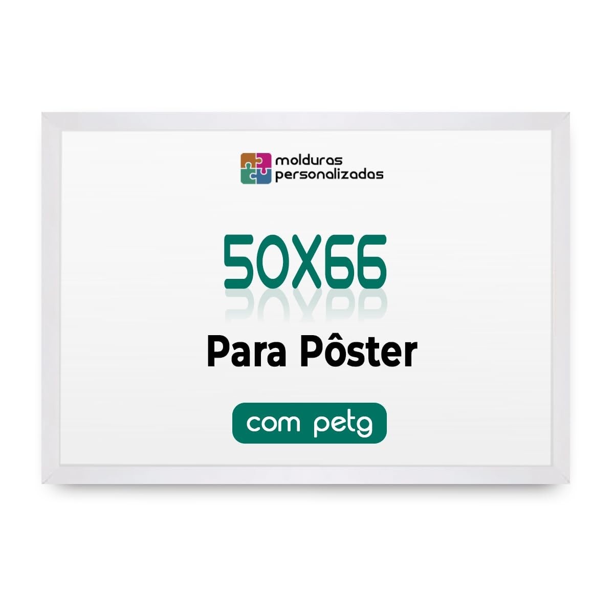 Moldura 50x66 com Proteção PETG para Decoração de Paredes - Design Moderno e Resistente