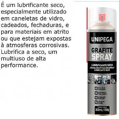 Grafite Lubrificante Seco Spray – A Solução Definitiva para Lubrificação e Proteção