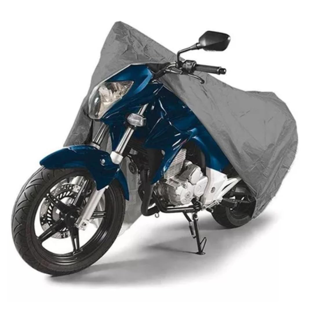 Capa Moto Impermeável Térmica Metalizada - Proteção Total Sol, Chuva e Calor (130x230cm)