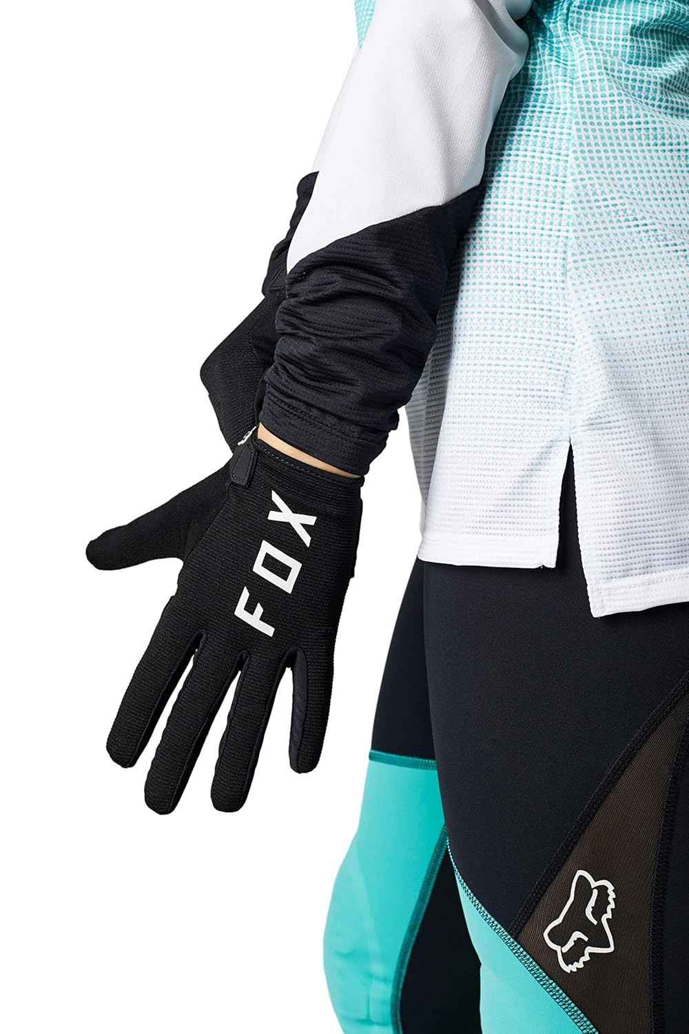 Luva Fox Ranger Gel Feminina Preta - Conforto e Proteção para seu Pedal