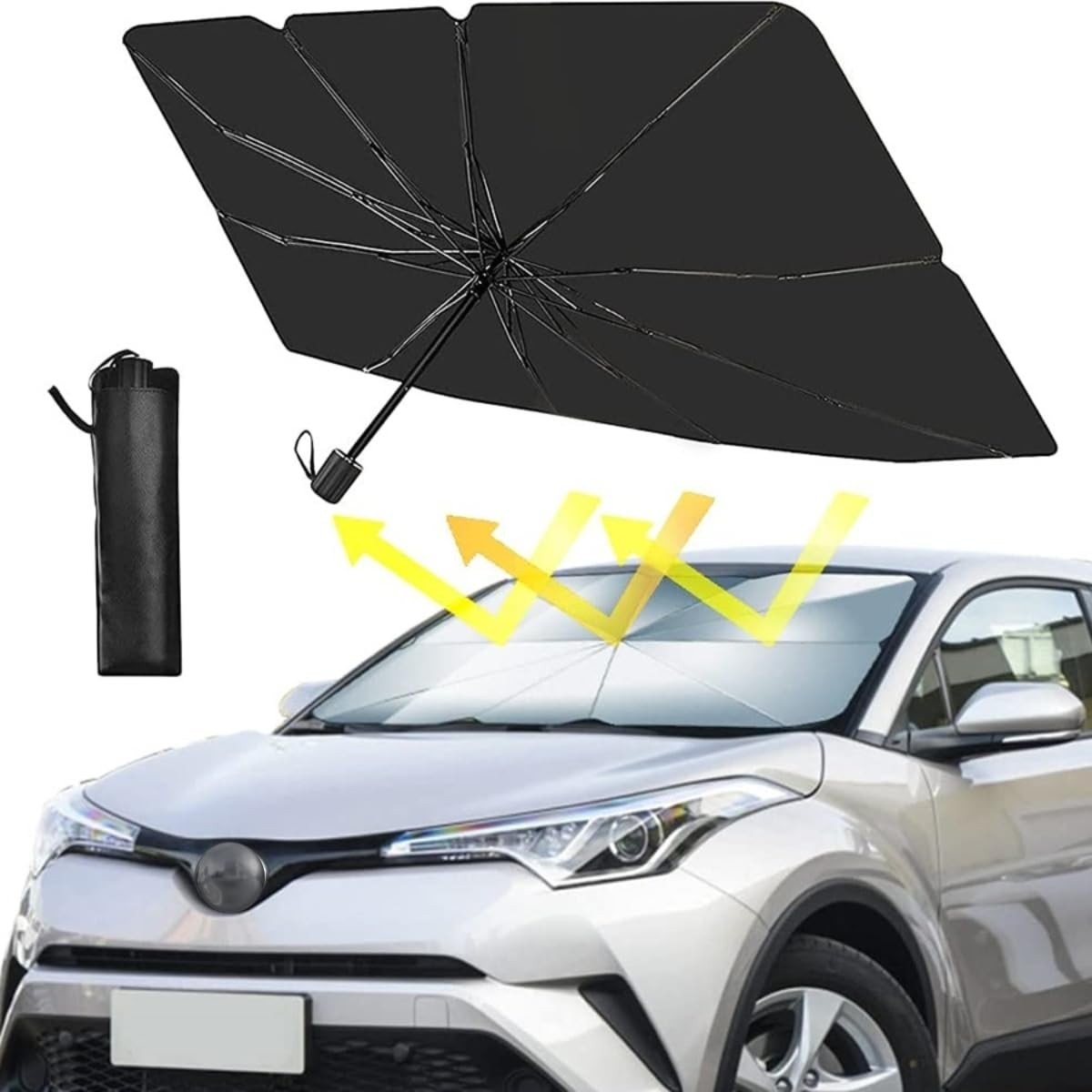 Protetor Solar Para-brisa Carro: Proteção UV, Térmica e Dobrável | Fácil Instalação