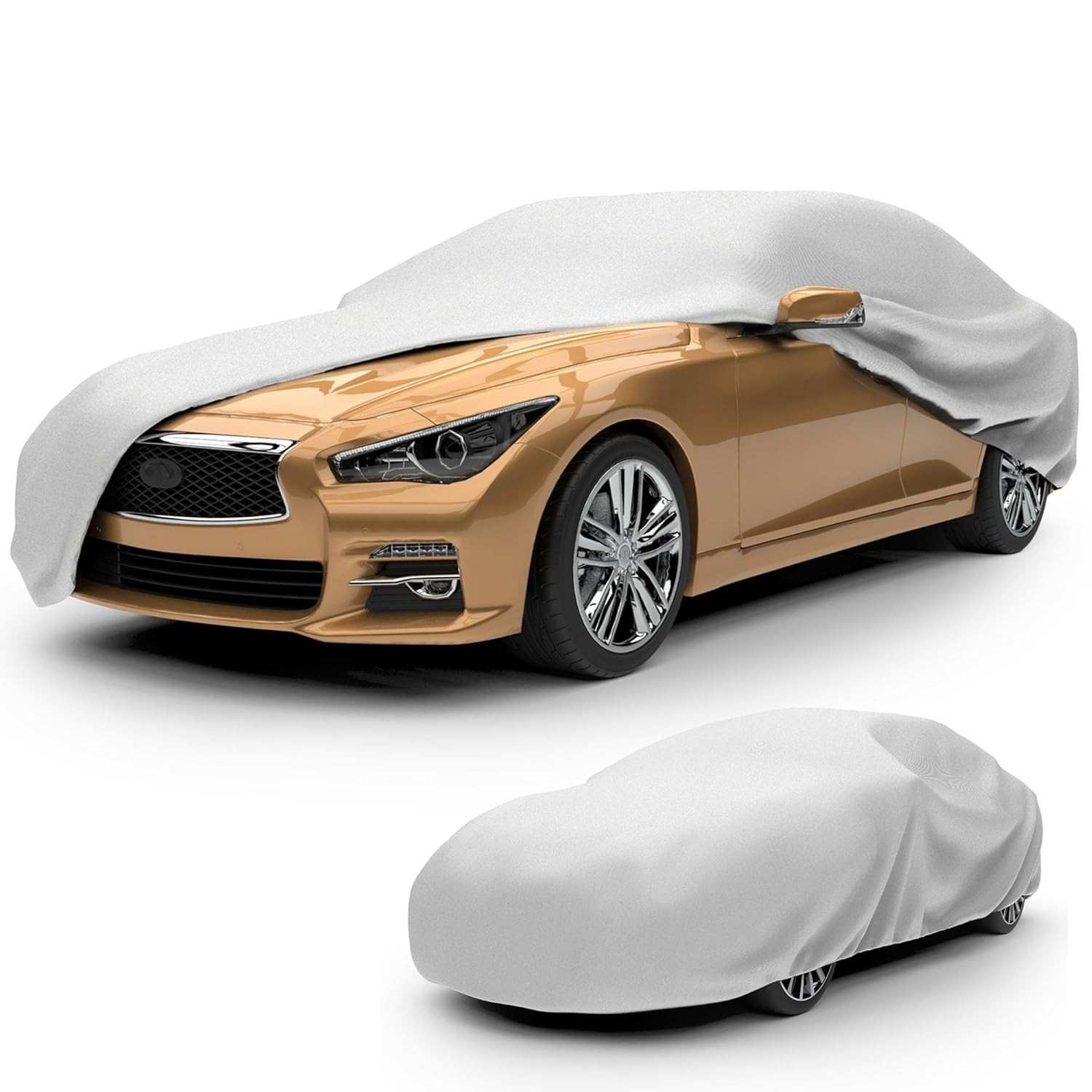 Budge Lite: Capa de Carro Premium - Proteção Total Contra Sujeira, Arranhões e Poeira (Até 508cm)
