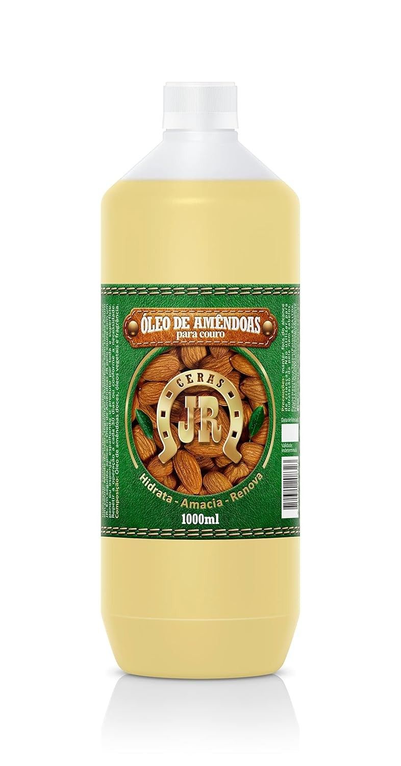 Óleo de Amêndoas JR 1000ml: Hidratação Profunda e Proteção para Couro