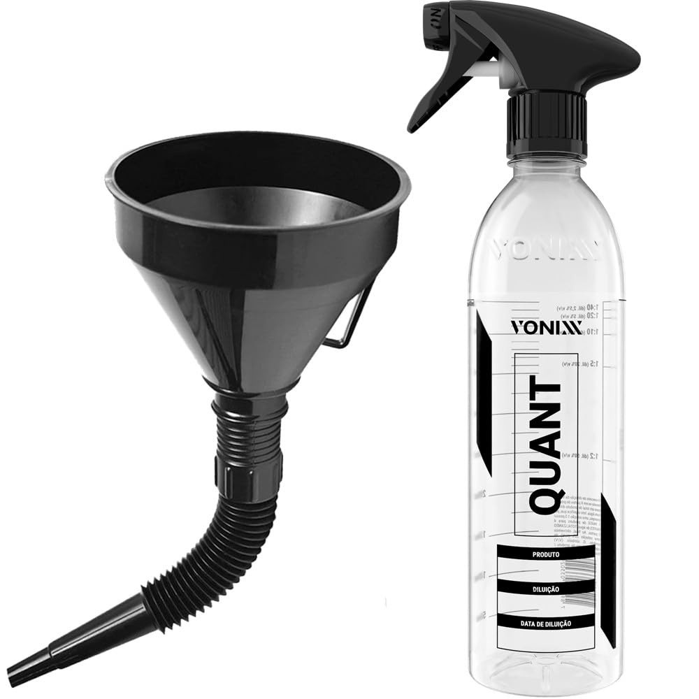 Kit Essencial Vonixx Quant 500ml + Funil Karbox: Brilho e Proteção para Seu Carro