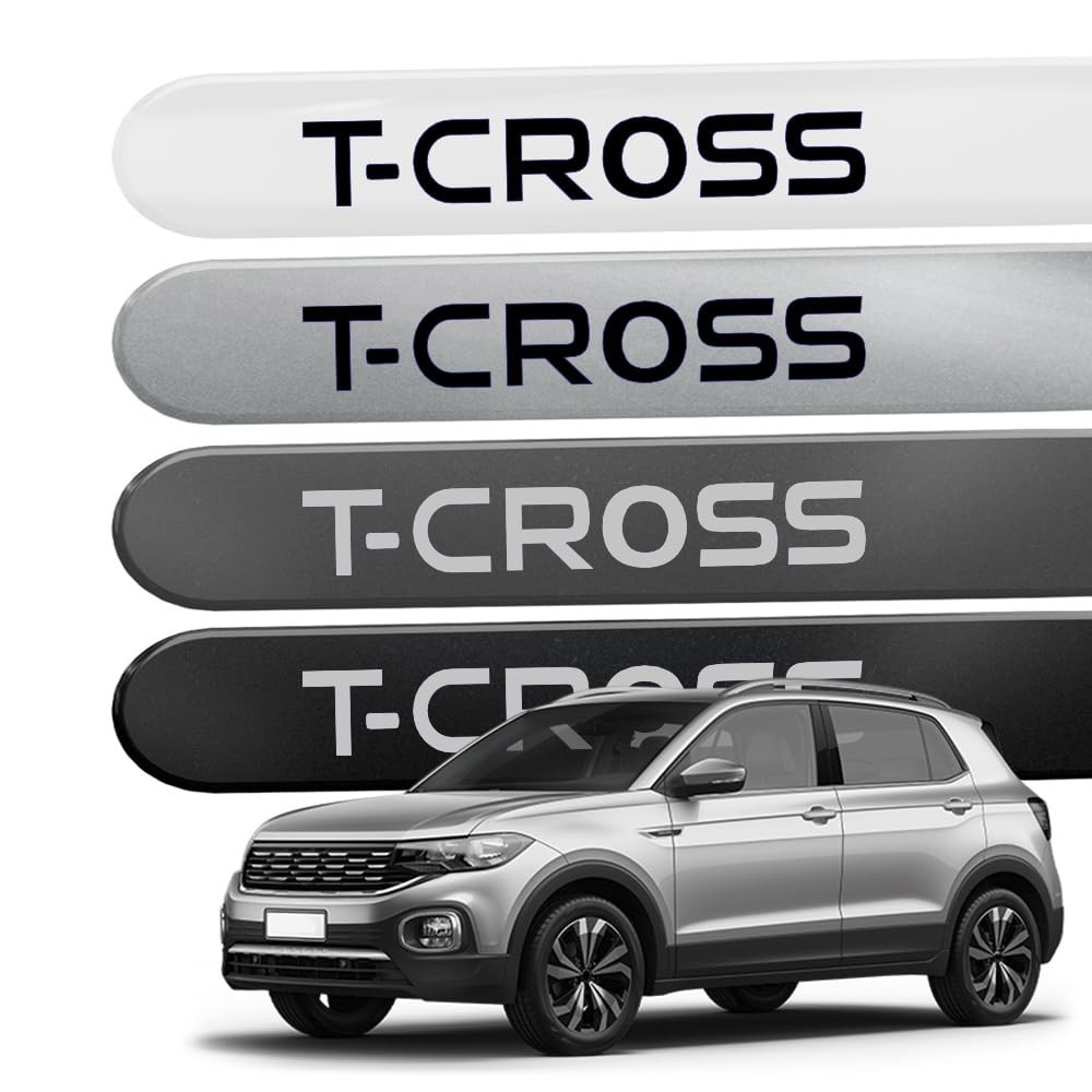 Friso Lateral Porta T-Cross 2019-2025 Redondo Pintado Original - Proteção e Estilo
