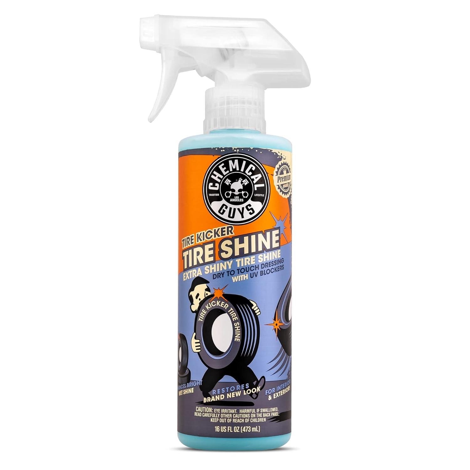 Chemical Guys Tire Kicker: Brilho Extra Molhado e Proteção Duradoura para Pneus e Plásticos