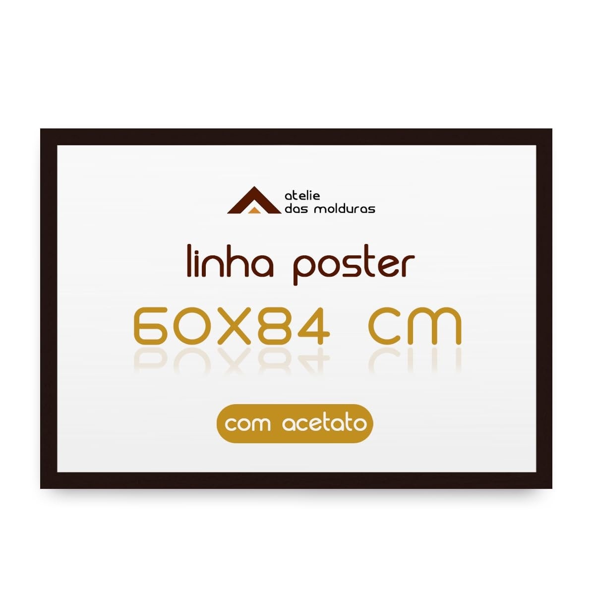 Moldura 60x84 com Acetato para Quadros e Posters - Proteção e Estilo para sua Arte