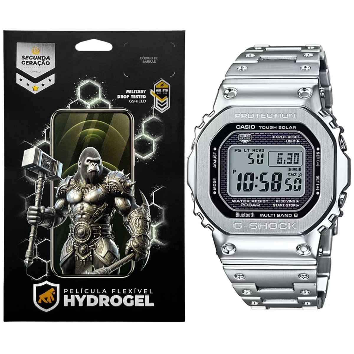 Película Hydrogel Gshield HD para Casio G-Shock GMWB5000: Proteção Imbatível!