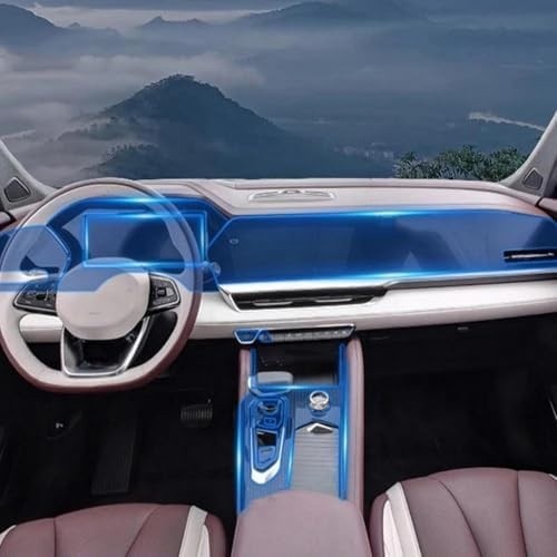 Proteção Premium para Geely Xingyue L 2021-2022: Película TPU Transparente Antiarranhões para Console Central