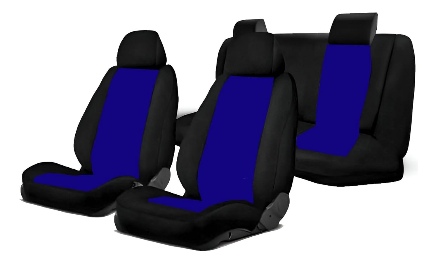 Capa para Banco de Automóvel: Conforto e Proteção em Tecido Grosso Forrado (Preto/Azul)