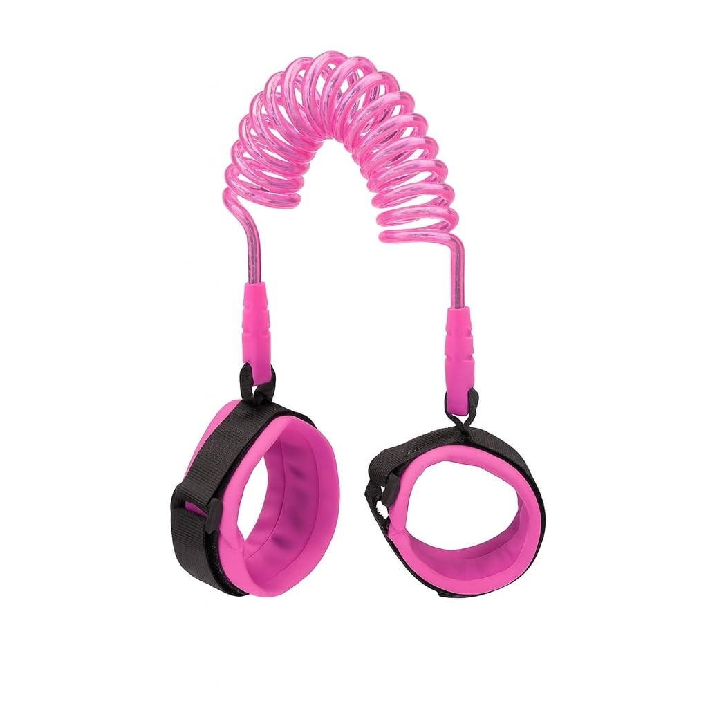 Pulseira de Segurança Infantil Rosa - Proteção Confiável para Passeios e Viagens