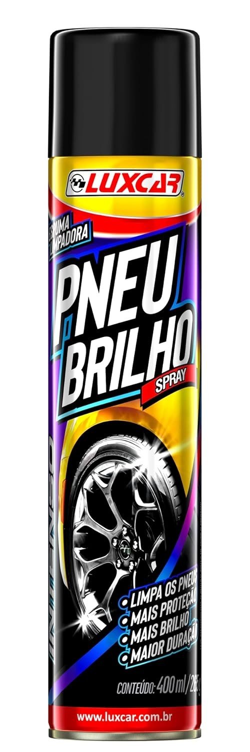 Luxcar Spray Limpa Pneu: Brilho Intenso e Proteção Duradoura para Seus Pneus