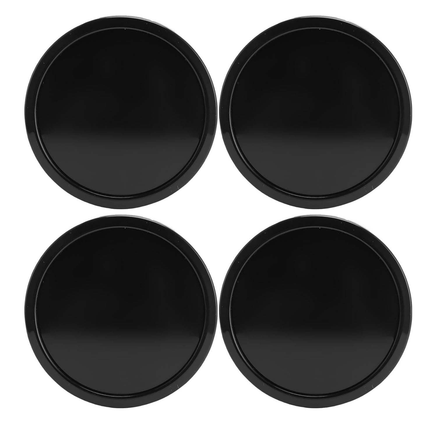 Tampa Cubo Roda Haofy 75mm: Proteção Premium Contra Arranhões e Chuva (Preto)