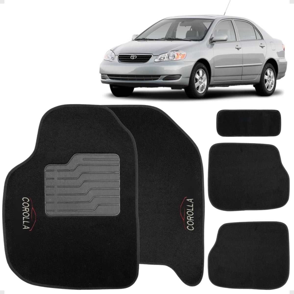Tapete Automotivo Corolla 2003-2007: Proteção e Estilo com Carpete Bordado Premium