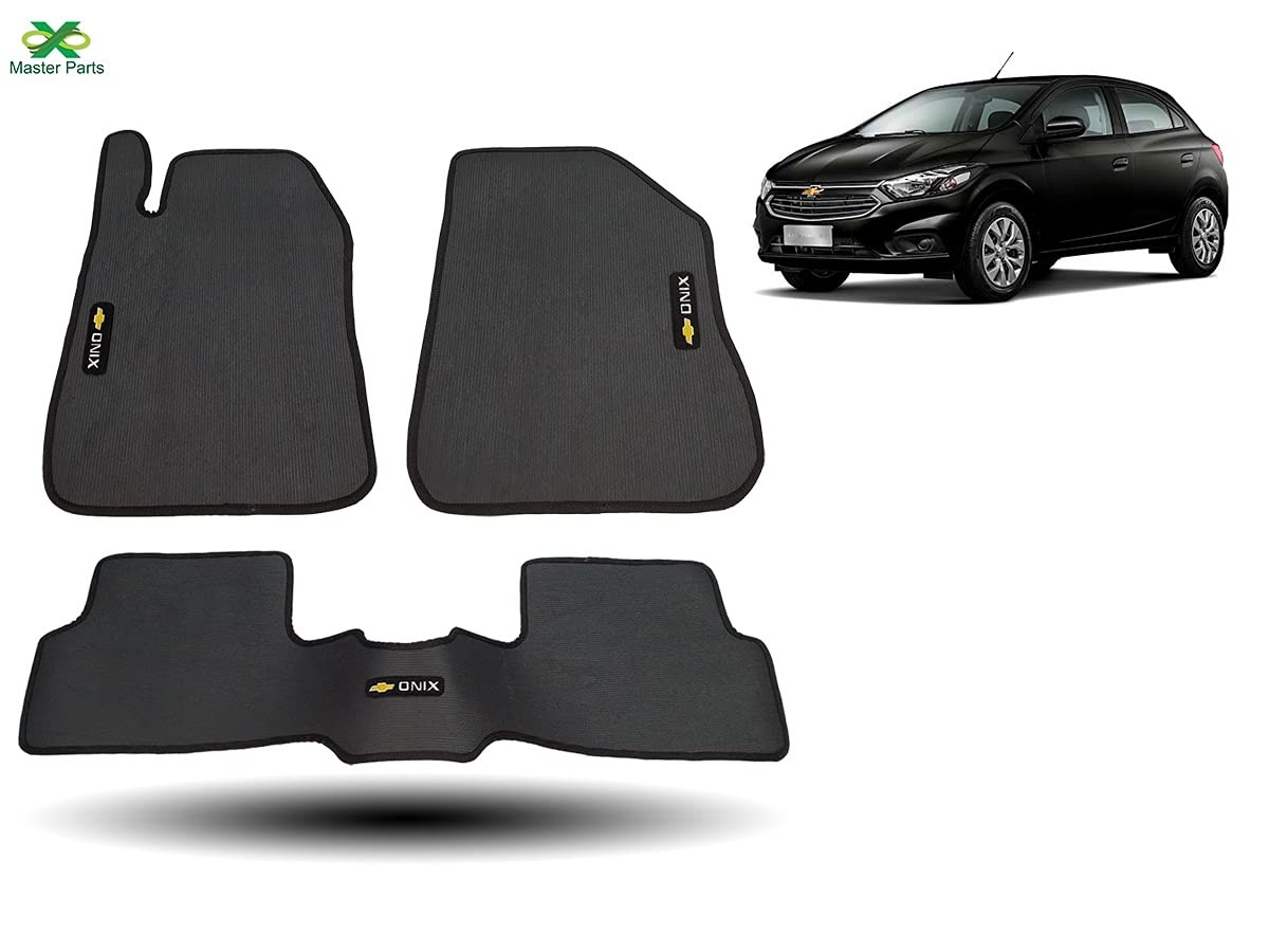 Tapete Borracha Chevrolet Onix 2012-2018 Traseiro Interiço - Proteção Total!