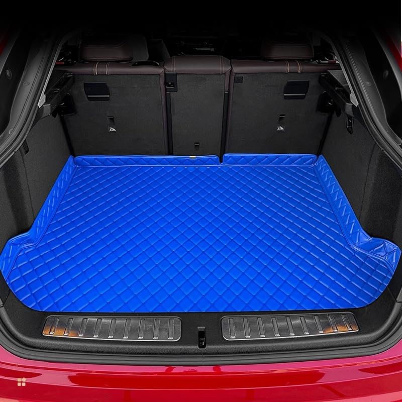 Tapetes de Couro Personalizados GREATROAD para Honda City 2015-2019 | Proteção Total 3D Azul