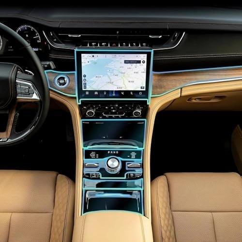 Proteção Premium para JEEP Grand Cherokee 2021-2024: Película TPU Transparente para Tela de Navegação