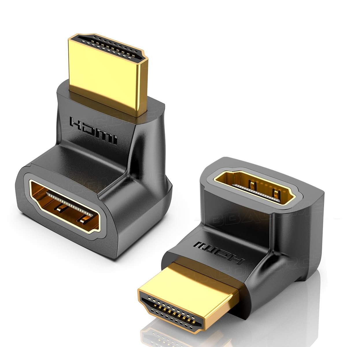Adaptador HDMI Angular VENTION 90°/270°: Conexão Perfeita e Proteção para seus Dispositivos