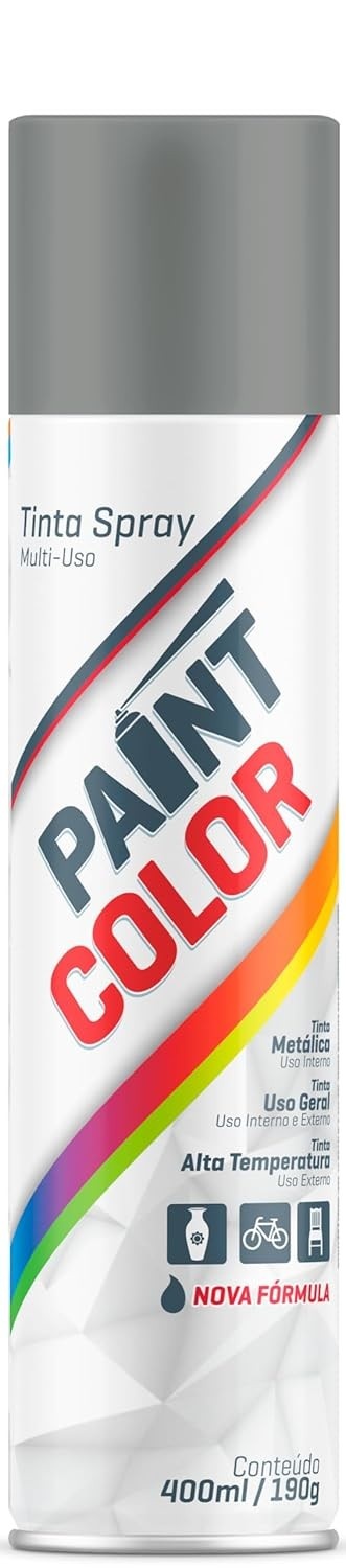 Tinta Paintcolor Metalica Prata Nova 400ml Proteg