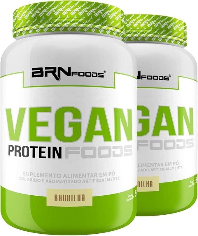 Kit 2x Vegan Protein Baunilha 2kg - BRN Foods