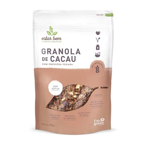 Estar Bem Granola De Cacau Com Proteina Estar Bem - 250G