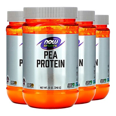 Proteína de Ervilha Now Foods 340g Sem Sabor – Kit com 4 Unidades