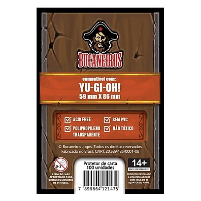 Protetor de Cartas YU-GI-OH Customizado 100un - Bucaneiros TCG