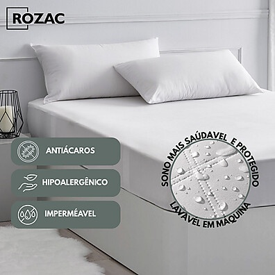 Protetor de Colchão Impermeável Rozac: Durma Tranquilo!