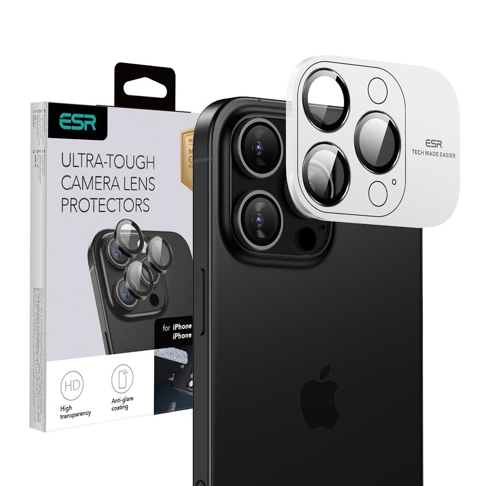 Protetor de Lente iPhone 16: Armorite ESR Transparente