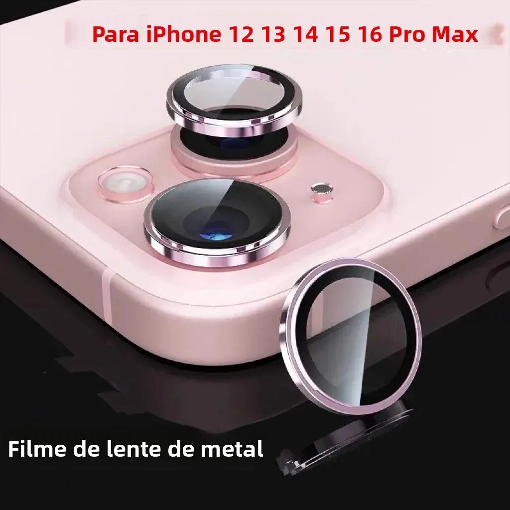 Protetor de Lente iPhone: 3D, Metal e Vidro Temperado