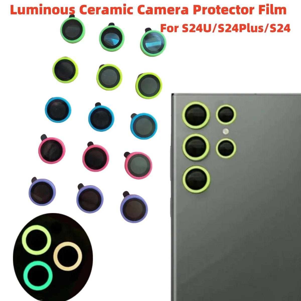 Protetor de Lente Samsung: Vidro Temperado Anti-Risco + Anel Luminoso