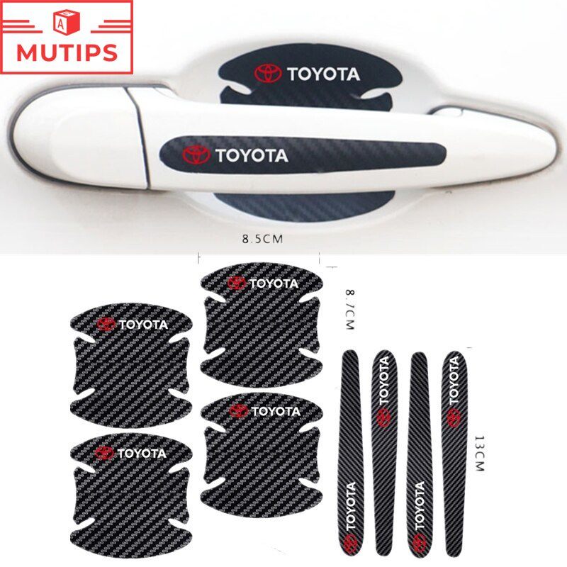 Protetor de Maçaneta Fibra Carbono p/ Toyota