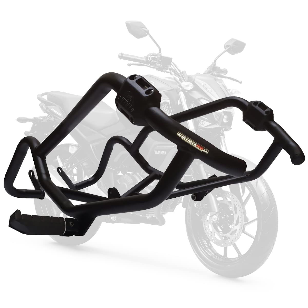 Protetor de Motor e Carenagem Coyote Preto com Pedais - Yamaha FZ 15 (2023+)