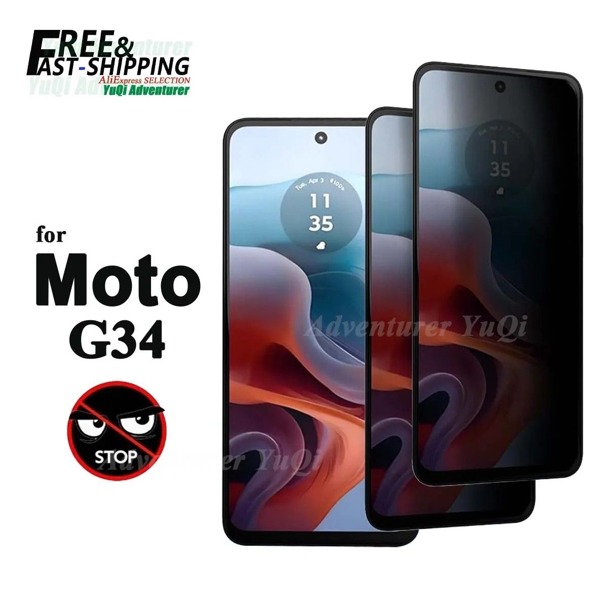 Protetor de Tela Moto G34 Privacidade Anti Espia
