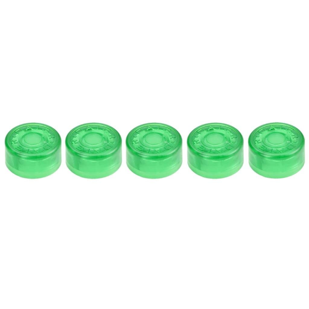 Kit 5 Botões Protetor Plástico Pedal Topper Verde: Proteção e Estilo para Seu Setup!