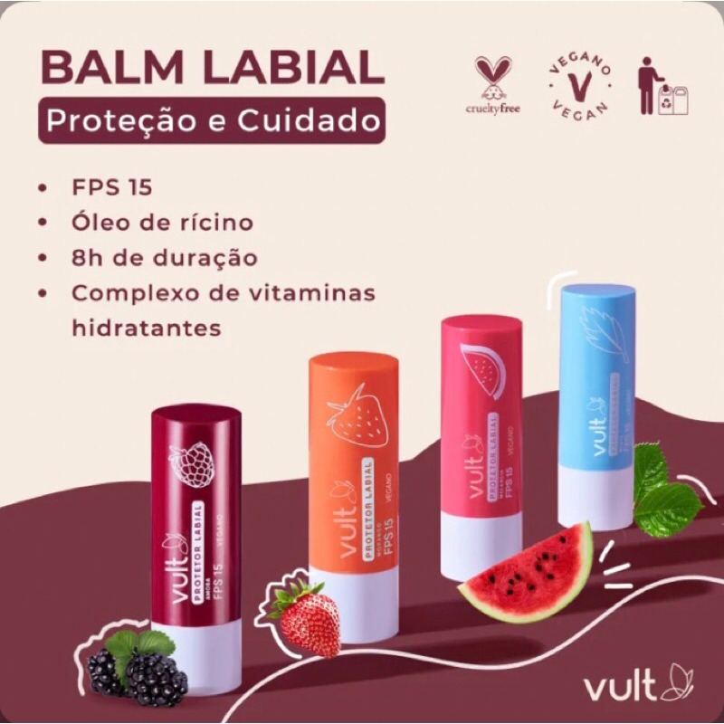 Protetor Labial Vult Balm FPS 15: Lábios Protegidos!