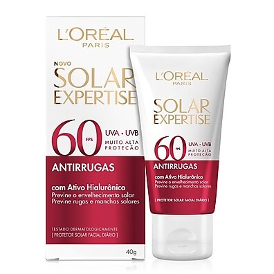 Protetor Solar Facial L'Oréal FPS 60 Antirrugas – Proteção Real