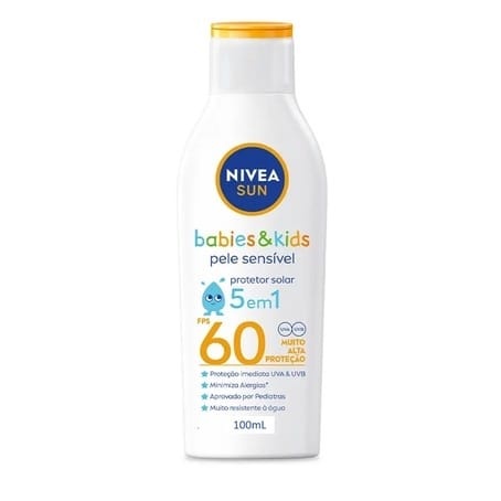 Protetor Solar Nivea Kids Sensitive FPS 60: Proteção Máxima para Peles Sensíveis