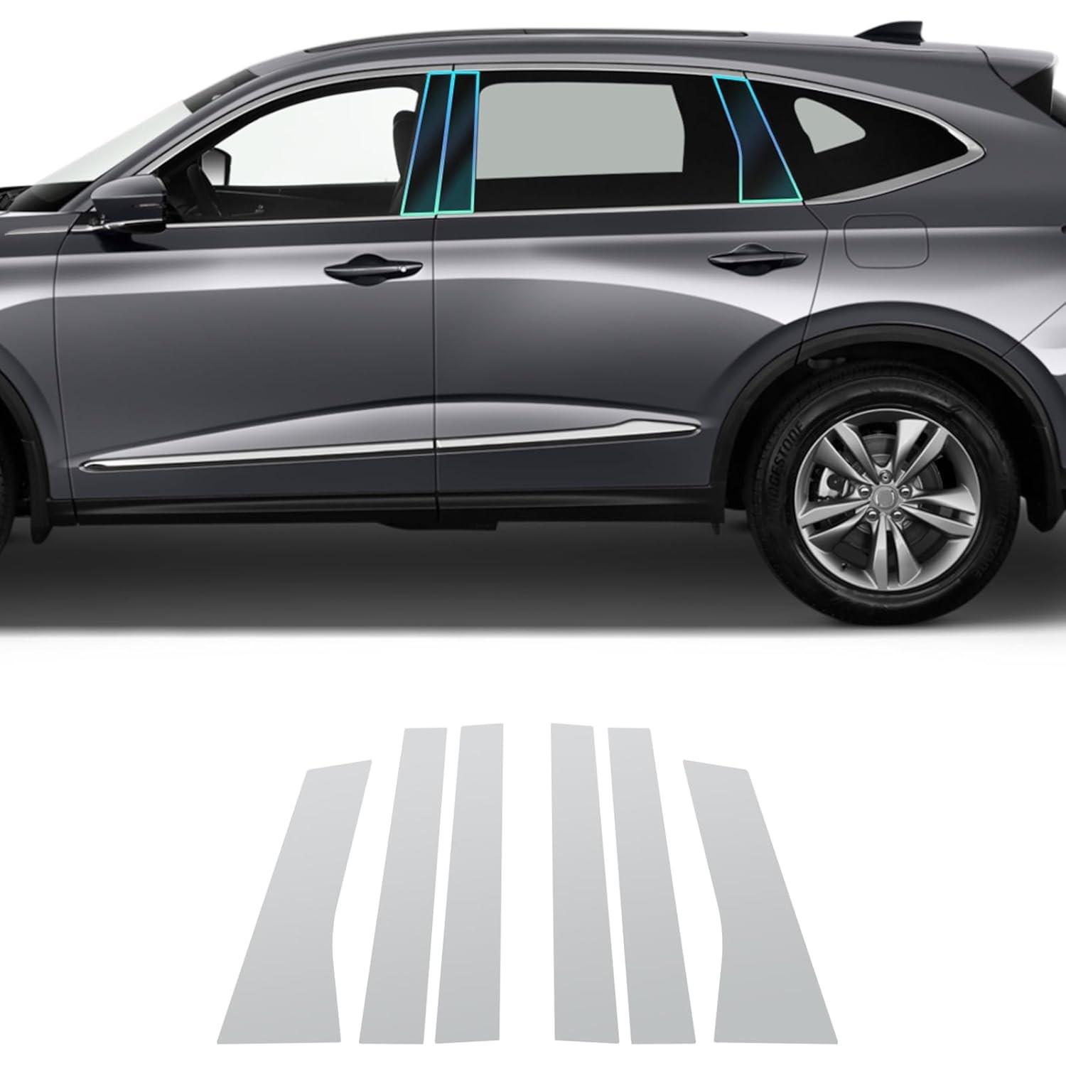 Película Protetora TPU 8,5 Mil para Acura MDX 2025 - B-Pillar 6 Peças