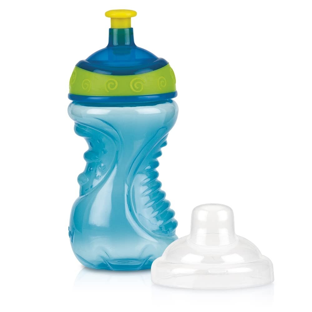 Copo Squeeze Nuby 300ml Acqua - Bico Rígido, Tampa Protetora e Design Ergonômico