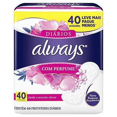 Protetores Diários Always com Perfume – Absorção 6x Maior!