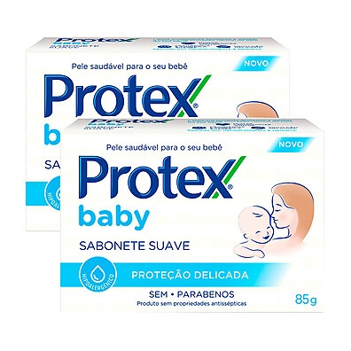 Protex Baby: Kit 2 Sabonetes Delicados 85g