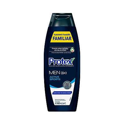 Protex Men 3 em 1 Active Sports 650ml – Hidratação e Proteção em Um Só Produto