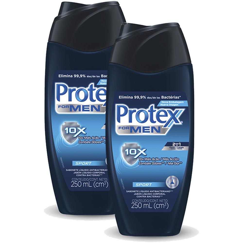 Protex Men Sport: Kit 2 Sabonetes Líquidos 250ml