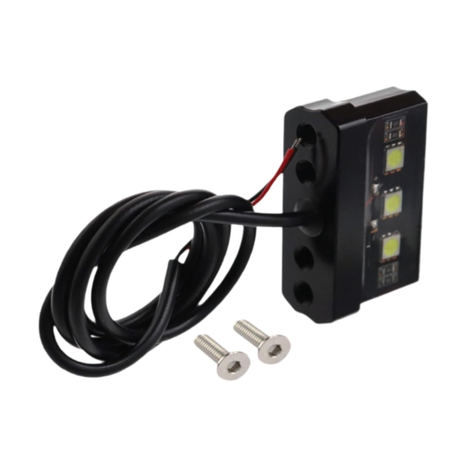 Luz de Freio LED Universal para Placa de Moto - Resistente e à Prova d'Água