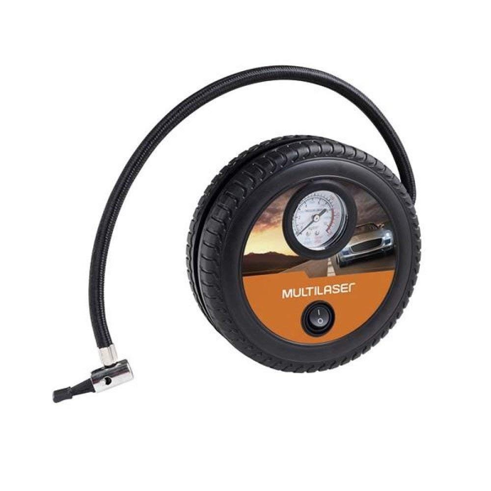 Compressor de Ar Portátil Multilaser 12V: Encha Pneus Rapidamente (150 PSI)